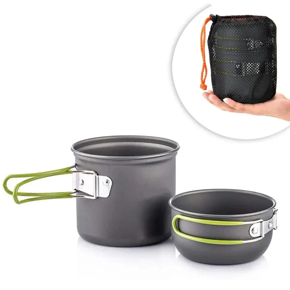 Camping Cooking Set Large - Ultralight Camping Pot Set: Camping Cookware