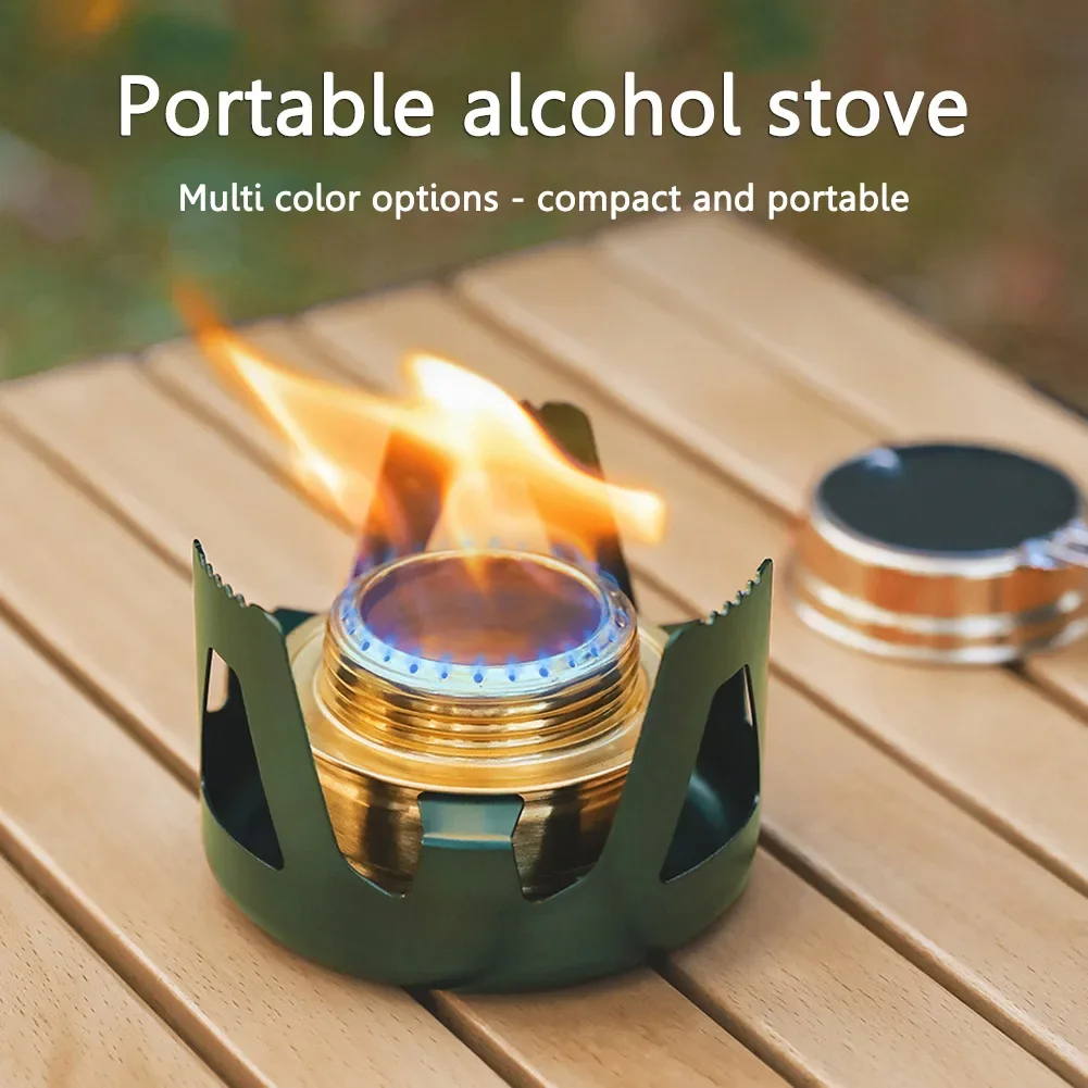 Camping Cooking Burner - Portable Mini Alcohol Stove Burner Adjustable