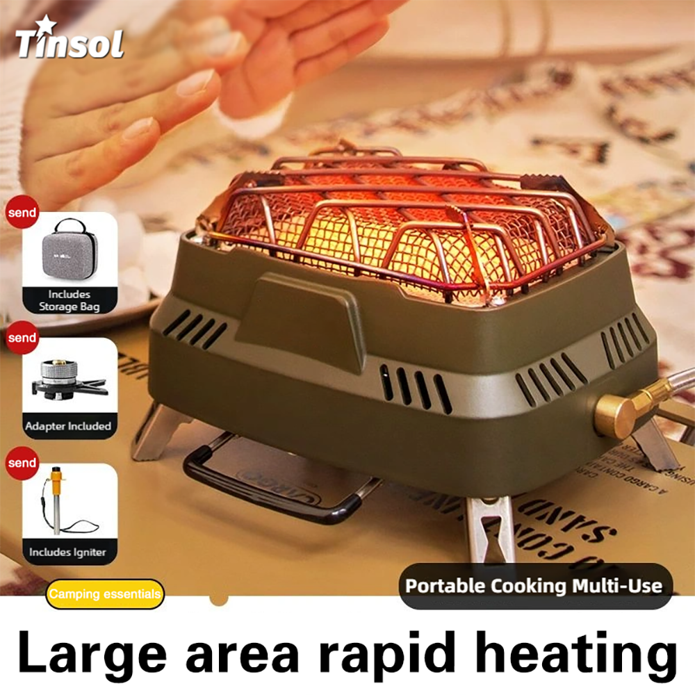 Camping Cooking Heater - Portable Camping Heating Stove Outdoor Multifunctional