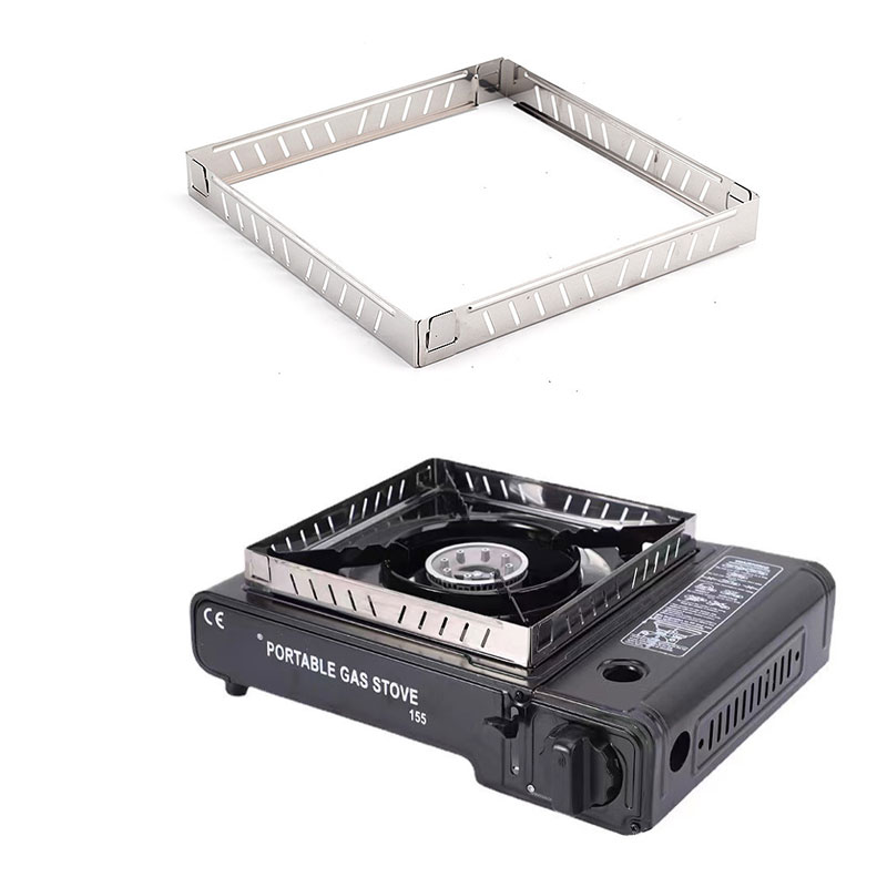 Camping Cooking Heater - Outdoor Gas Stove Wind Screen Foldable