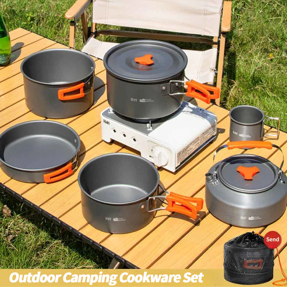 Camping Cooking Basket - Camping Cookware Set Outdoor Cooking Ultralight