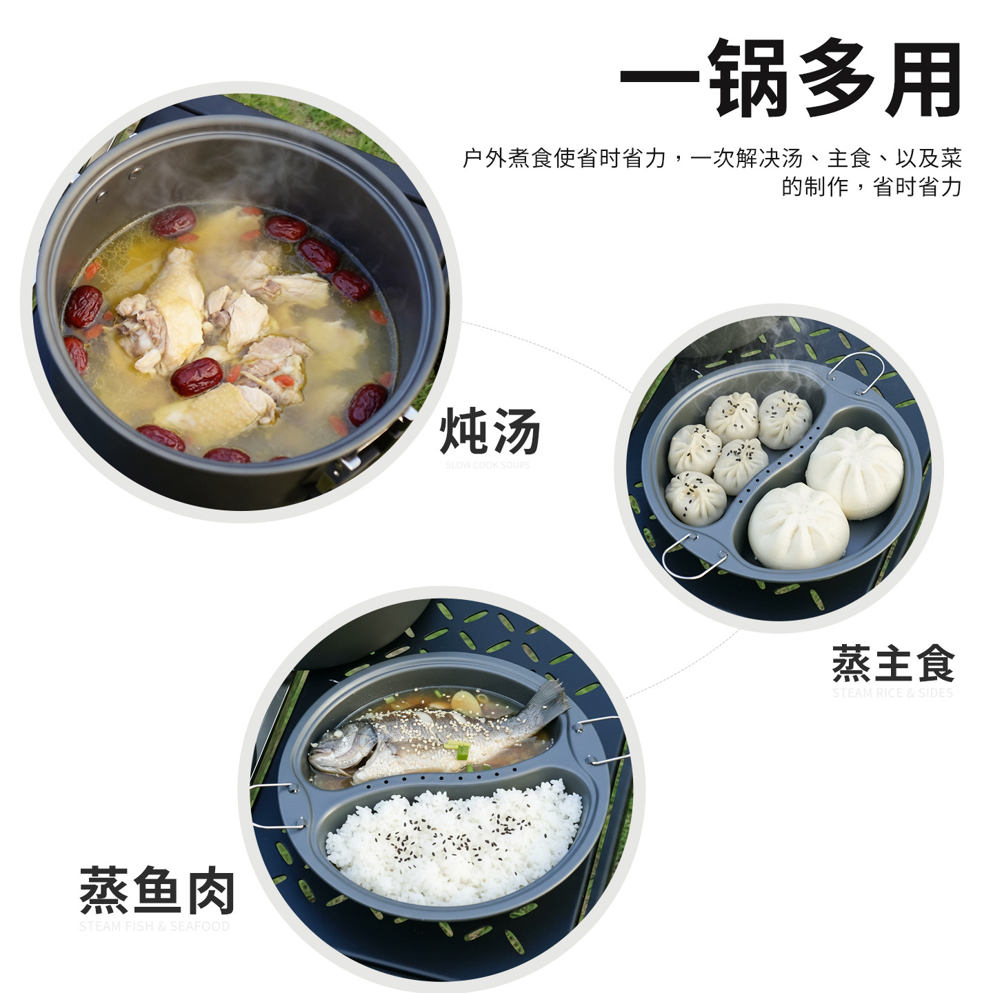 6.5L Large Capacity Mandarin D - Camping Cooking Set Large 리뷰 및 가격
