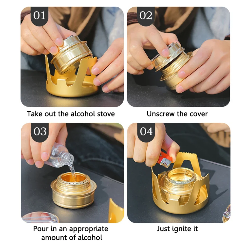 Portable Mini Alcohol Stove Bu - Camping Cooking Burner 리뷰 및 가격