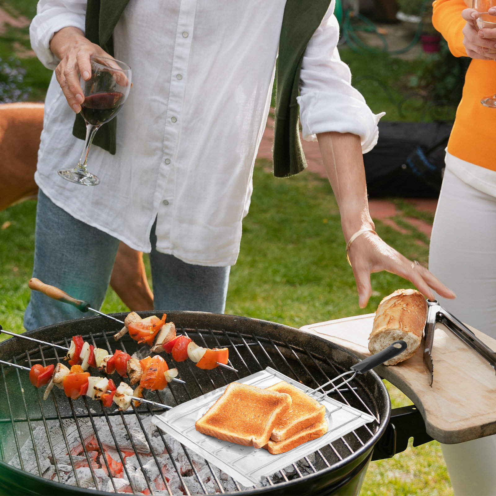 Perforated Grill Rack for Camp - Camping Cooking Vegetables 리뷰 및 가격