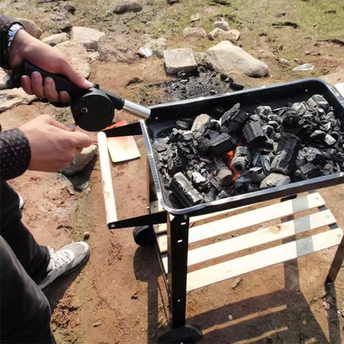 Outdoor Cooking Barbecue Blowe - Camping Cooking Accessories Set 리뷰 및 가격