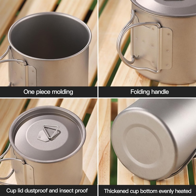 Titanium Camping Mug with Fold - Camping Cooking Basket 리뷰 및 가격