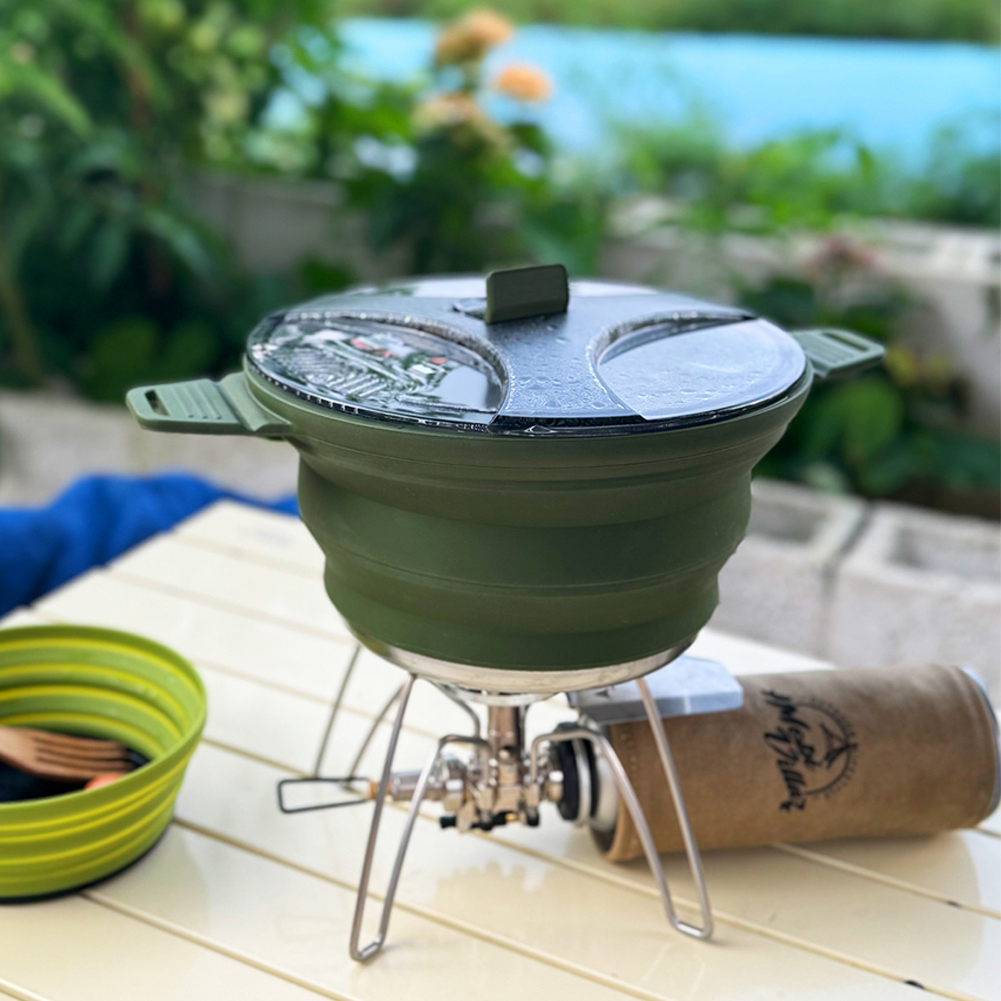 Outdoor Camping Folding Pot, S - Camping Cooking Utensil Set 리뷰 및 가격