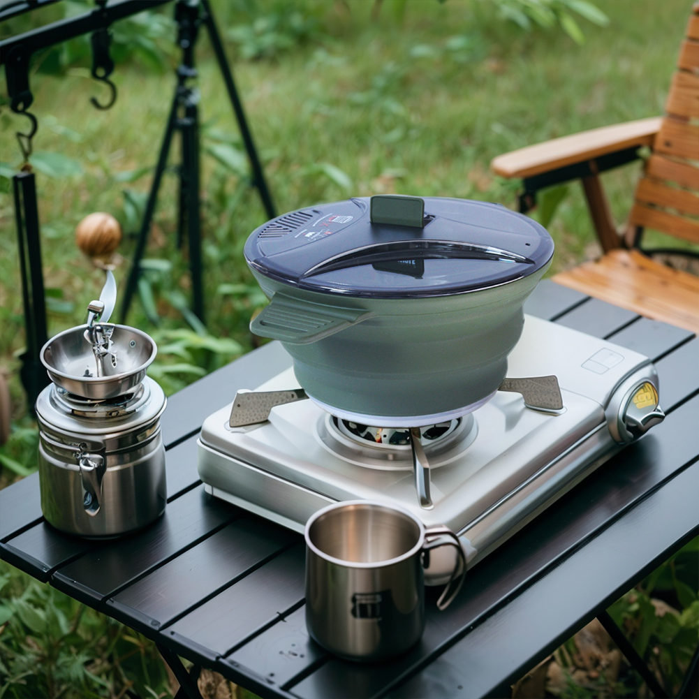 Outdoor Camping Folding Pot, S - Camping Cooking Utensil Set 리뷰 및 가격