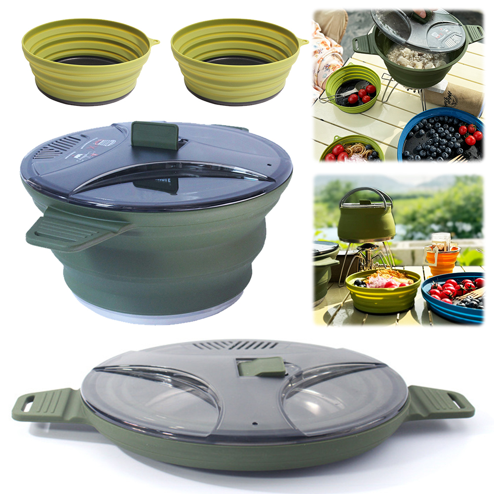 Outdoor Camping Folding Pot, S - Camping Cooking Utensil Set 리뷰 및 가격