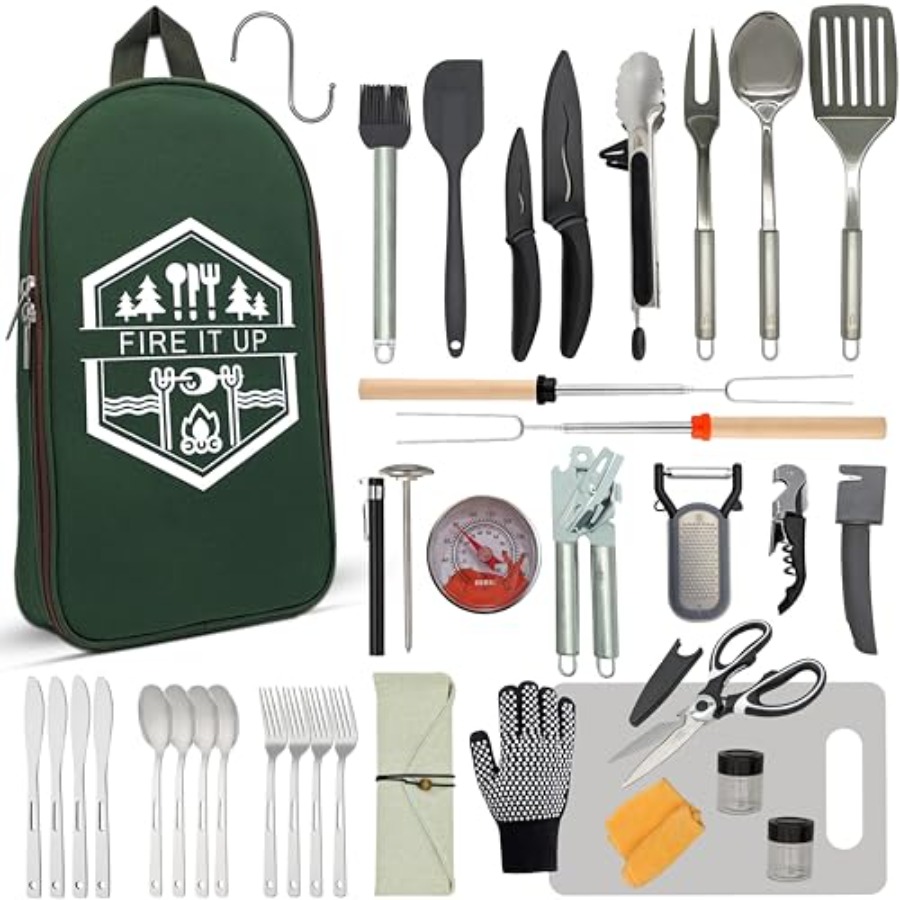 Grilling and Camping Cooking U - Camping Cooking Accessories Set 리뷰 및 가격