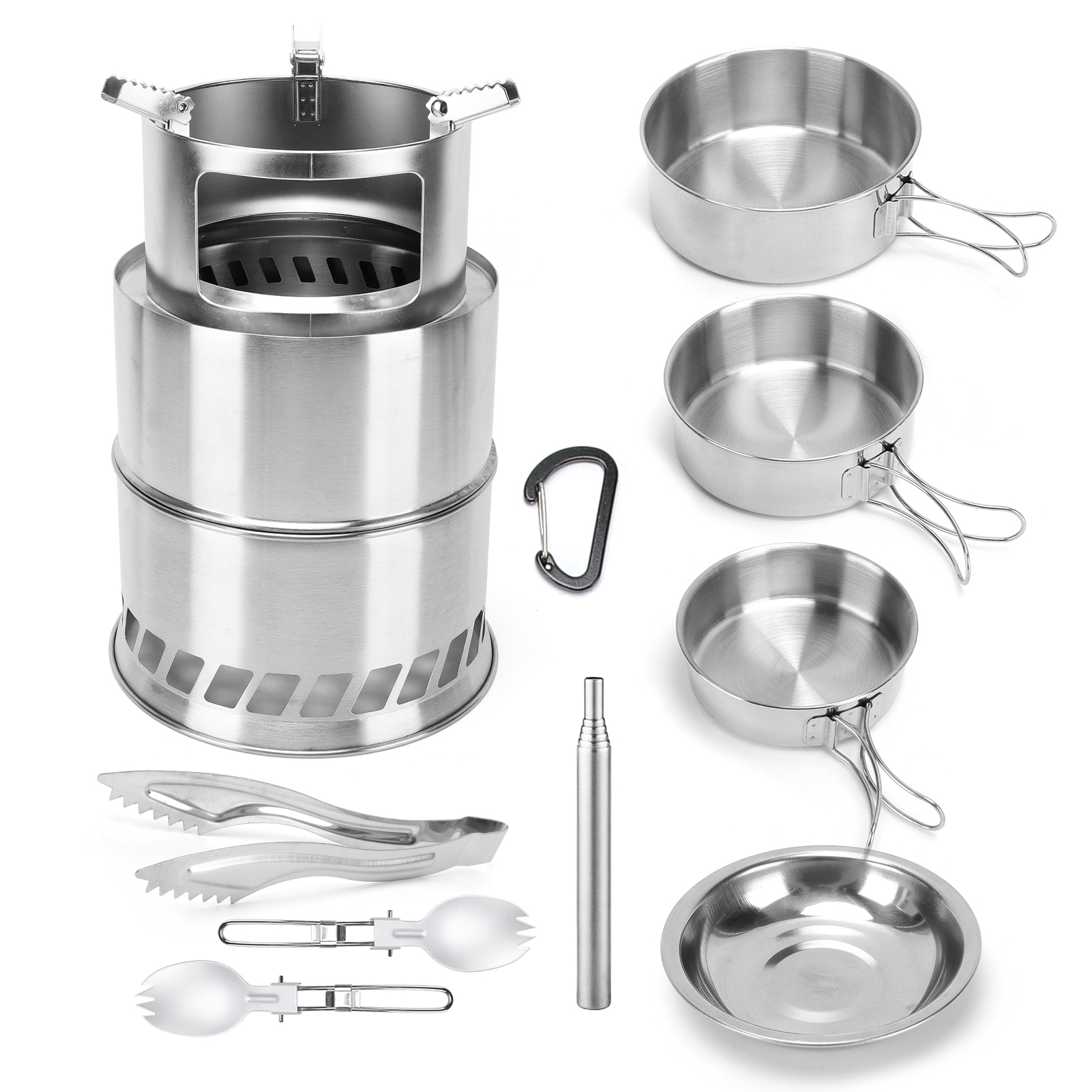 Stainless Steel Large Camp Sto - Camping Cooking Set Large 리뷰 및 가격