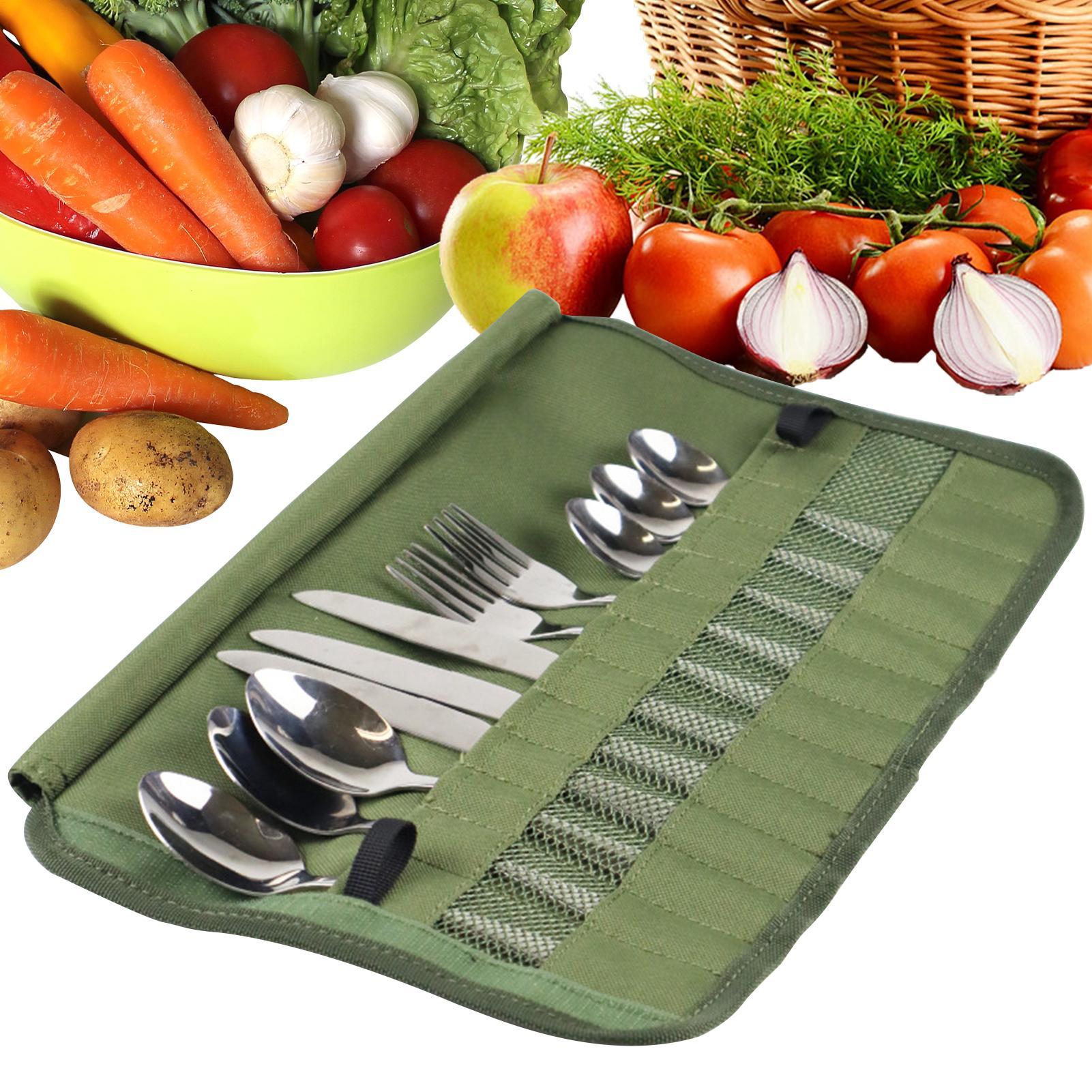 Camping Tableware Roll Bag Kit - Camping Cooking Pack 리뷰 및 가격