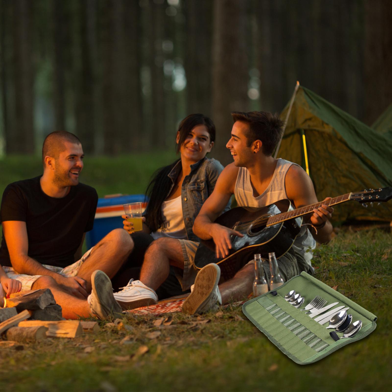 Camping Tableware Roll Bag Kit - Camping Cooking Pack 리뷰 및 가격