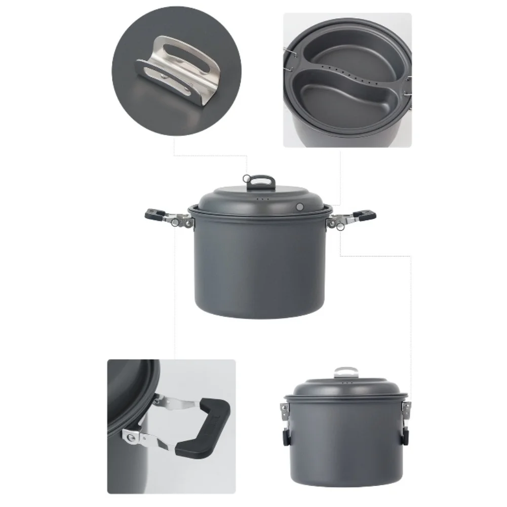 1 Set 6L Outdoor Dual-Purpose  - Camping Cooking Accessories Set 리뷰 및 가격
