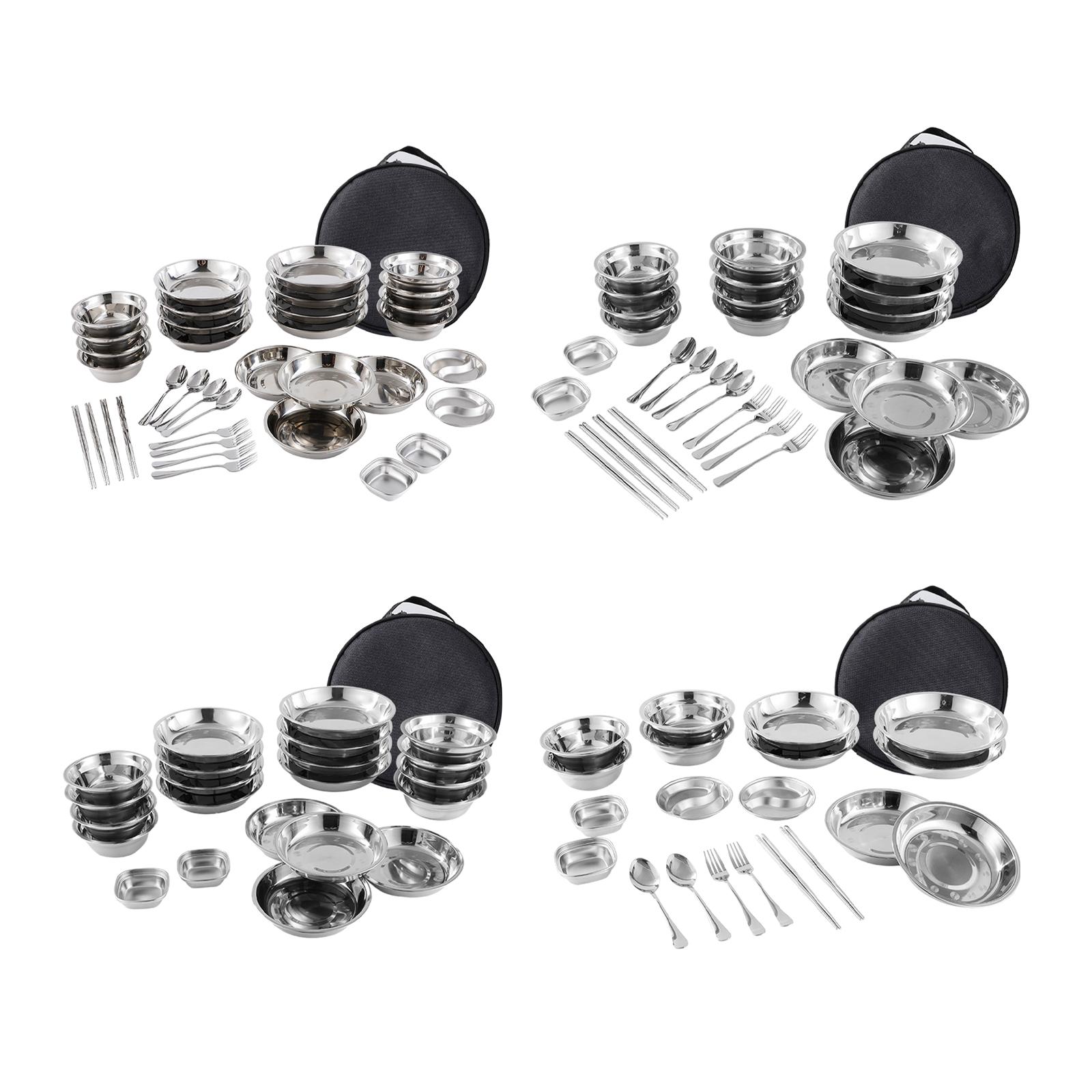 Stainless Steel Plates and Bow - Camping Cooking Pack 리뷰 및 가격