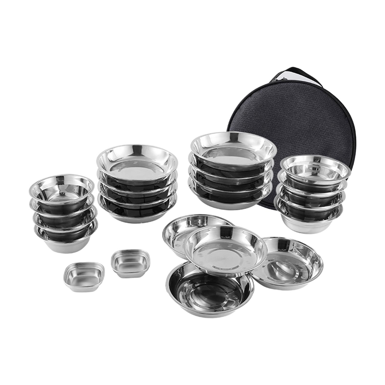Stainless Steel Plates and Bow - Camping Cooking Pack 리뷰 및 가격
