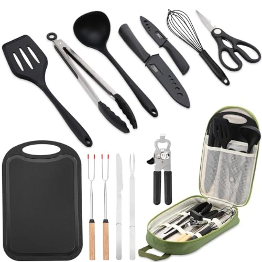 Camping Essentials Cookware Co - Camping Cooking Accessories Set 리뷰 및 가격