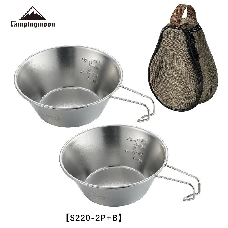 CAMPINGMOON S220 2PCS+bag Port - Camping Cooking Pack 리뷰 및 가격