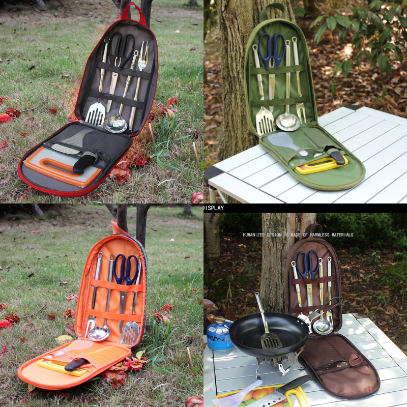 7pcs Camping Kitchen Utensil S - Camping Cooking Pack 리뷰 및 가격