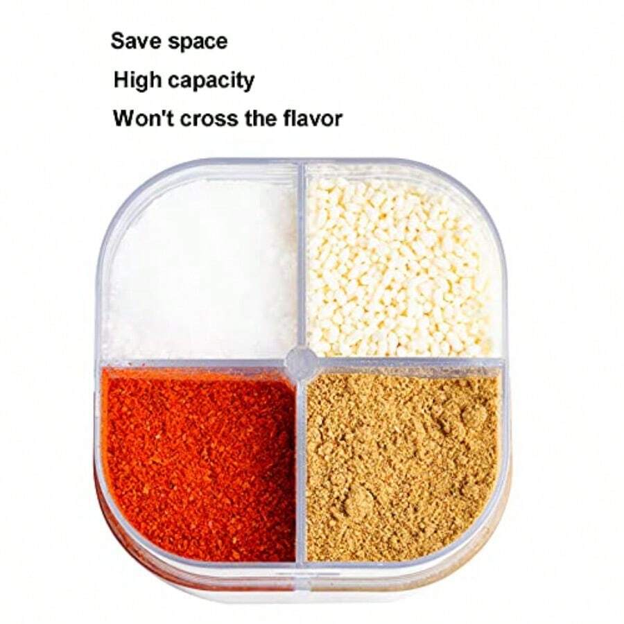 2 Pack 4 In 1 Spice Container  - Camping Cooking Pack 리뷰 및 가격
