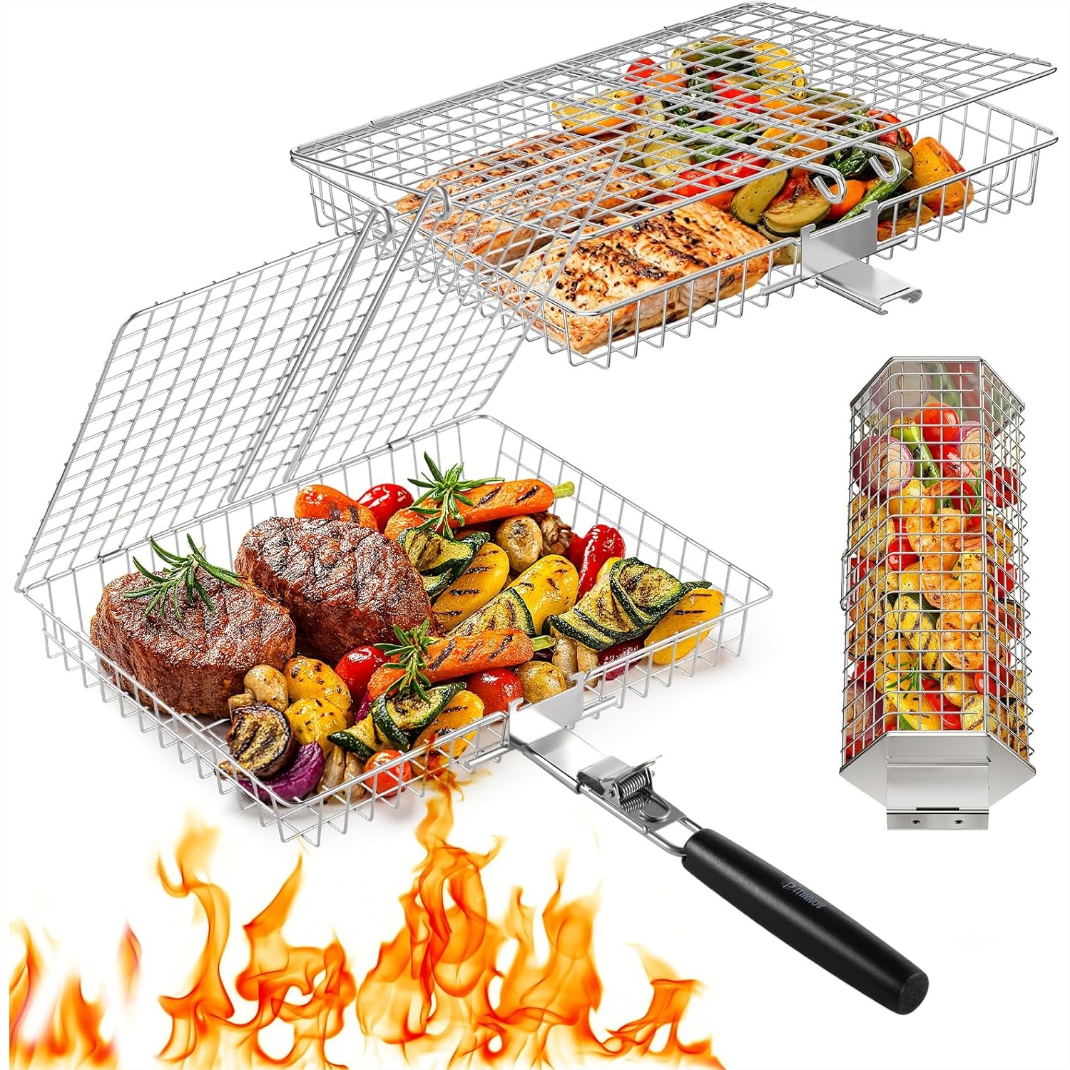 Grill Baskets For Outdoor Gril - Camping Cooking Basket 리뷰 및 가격