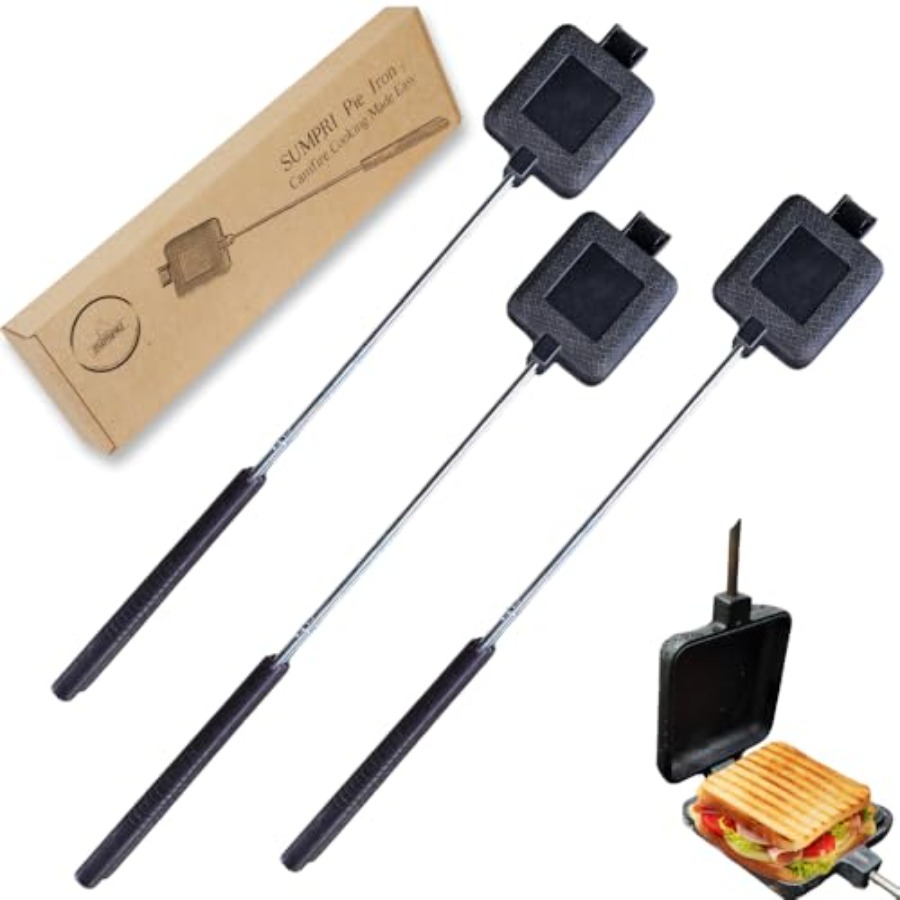 Pie Iron Set Large Cast Iron S - Camping Cooking Set Large 리뷰 및 가격