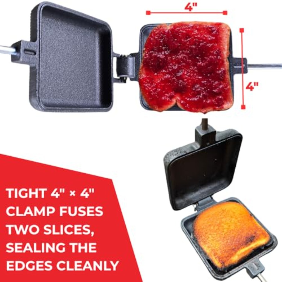 Pie Iron Set Large Cast Iron S - Camping Cooking Set Large 리뷰 및 가격