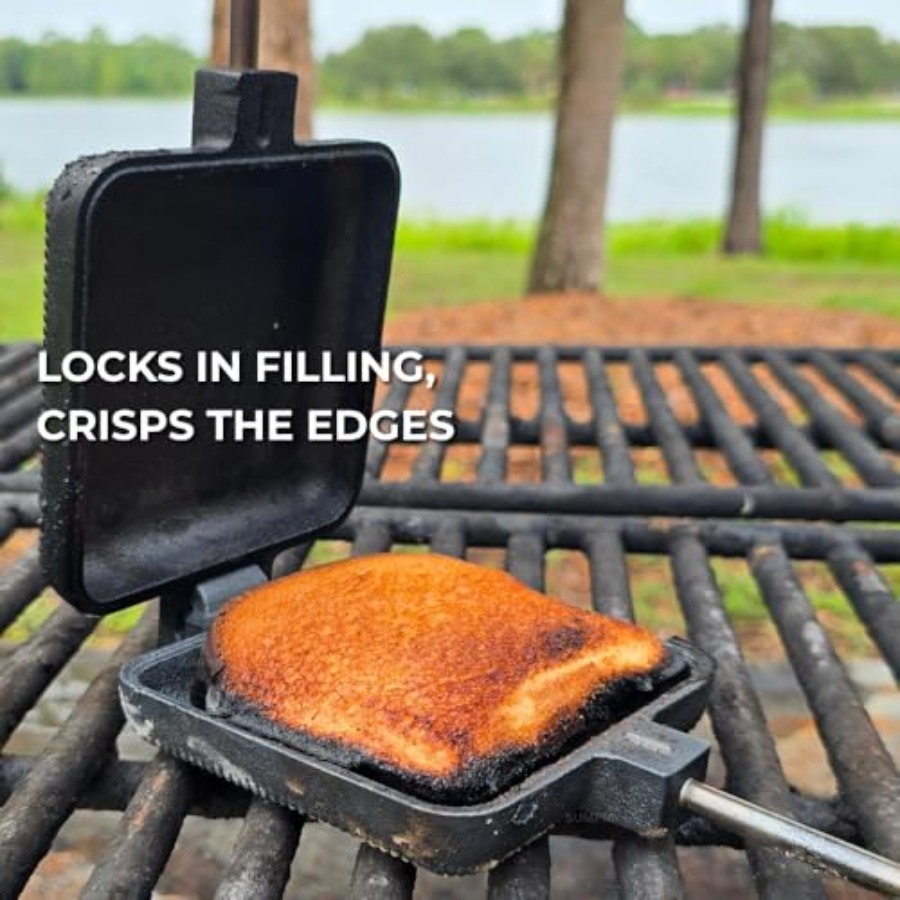 Pie Iron Set Large Cast Iron S - Camping Cooking Set Large 리뷰 및 가격
