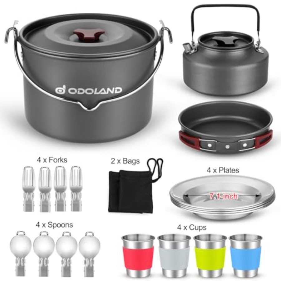 22pcs Camping Cookware Mess Ki - Camping Cooking Set Large 리뷰 및 가격