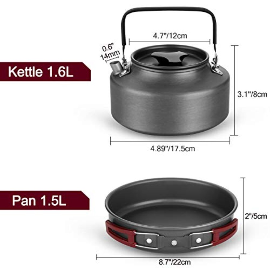 22pcs Camping Cookware Mess Ki - Camping Cooking Set Large 리뷰 및 가격