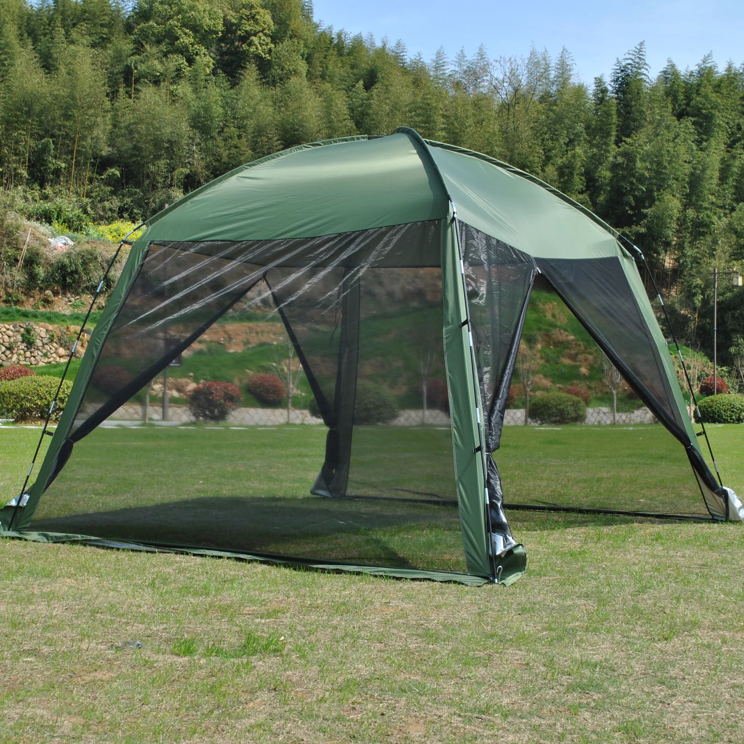BBQ Mesh Tent 4-6 Person Green - Camping Cooking Canopy 리뷰 및 가격