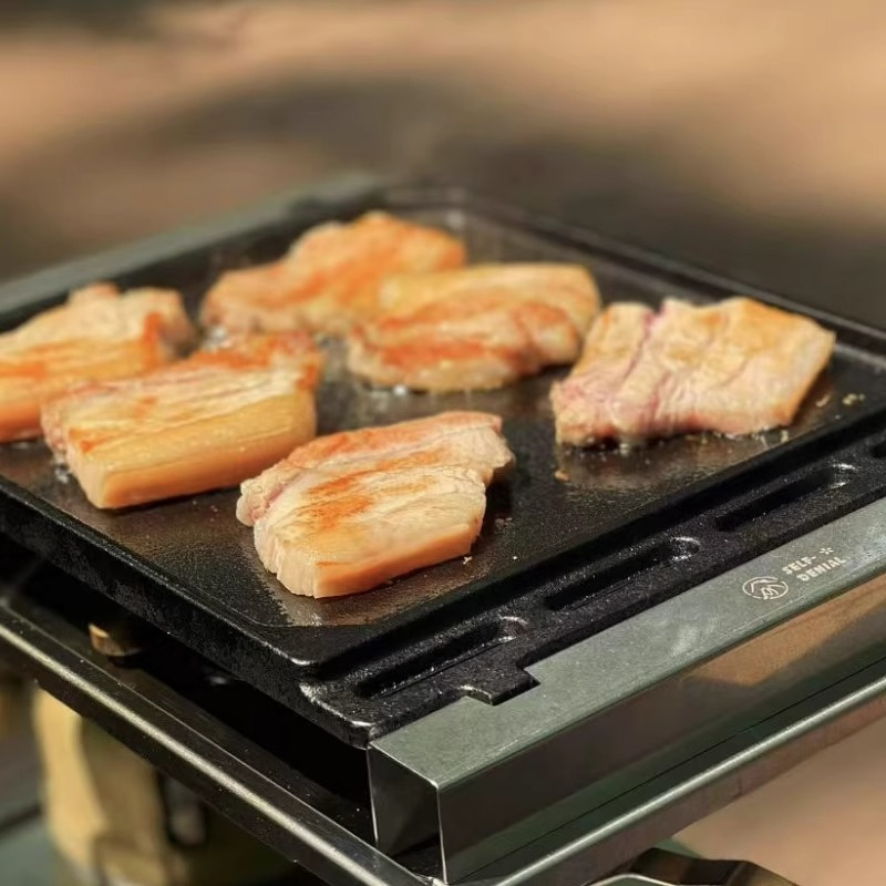 Outdoor Barbecue Grill Plate f - Camping Cooking Set Large 리뷰 및 가격