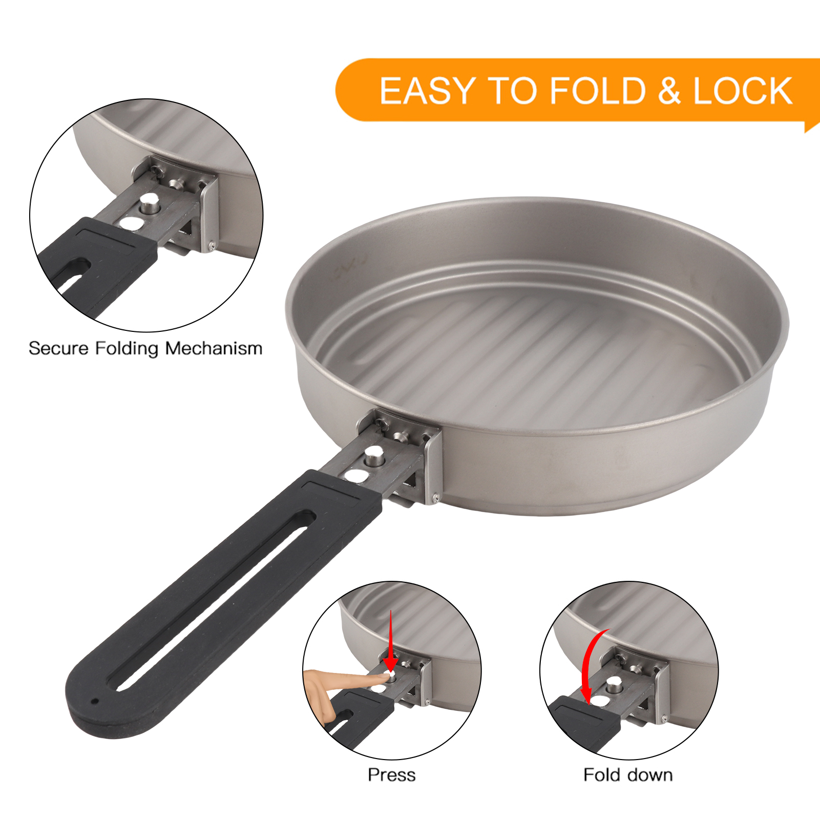 Lixada 1100ml Titanium Fry Pan - Campfire Cooking Anime 리뷰 및 가격