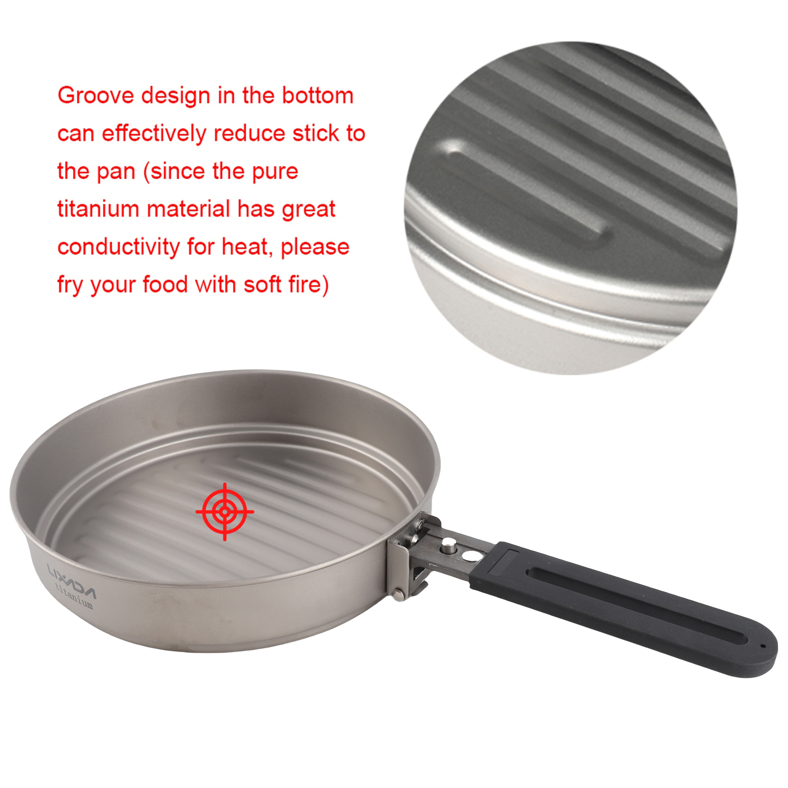 Lixada 1100ml Titanium Fry Pan - Campfire Cooking Anime 리뷰 및 가격