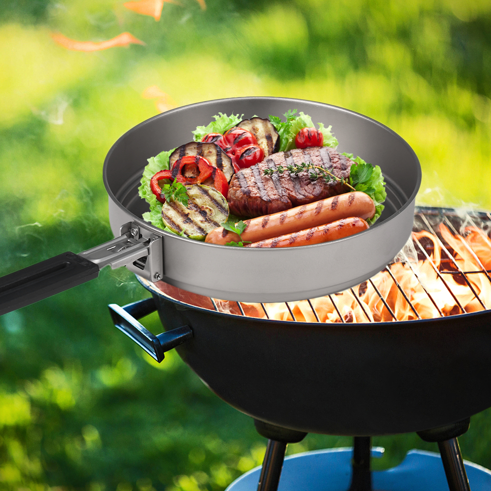 Lixada 1100ml Titanium Fry Pan - Campfire Cooking Anime 리뷰 및 가격