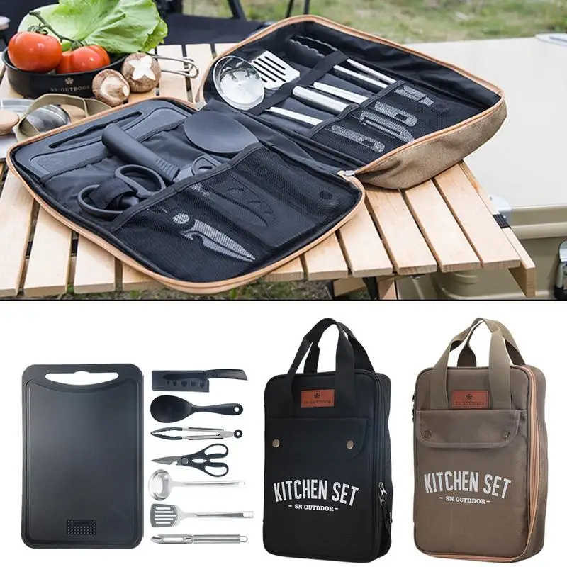 8pcs Camping Kitchen Cookware  - Camping Cooking Pack 리뷰 및 가격