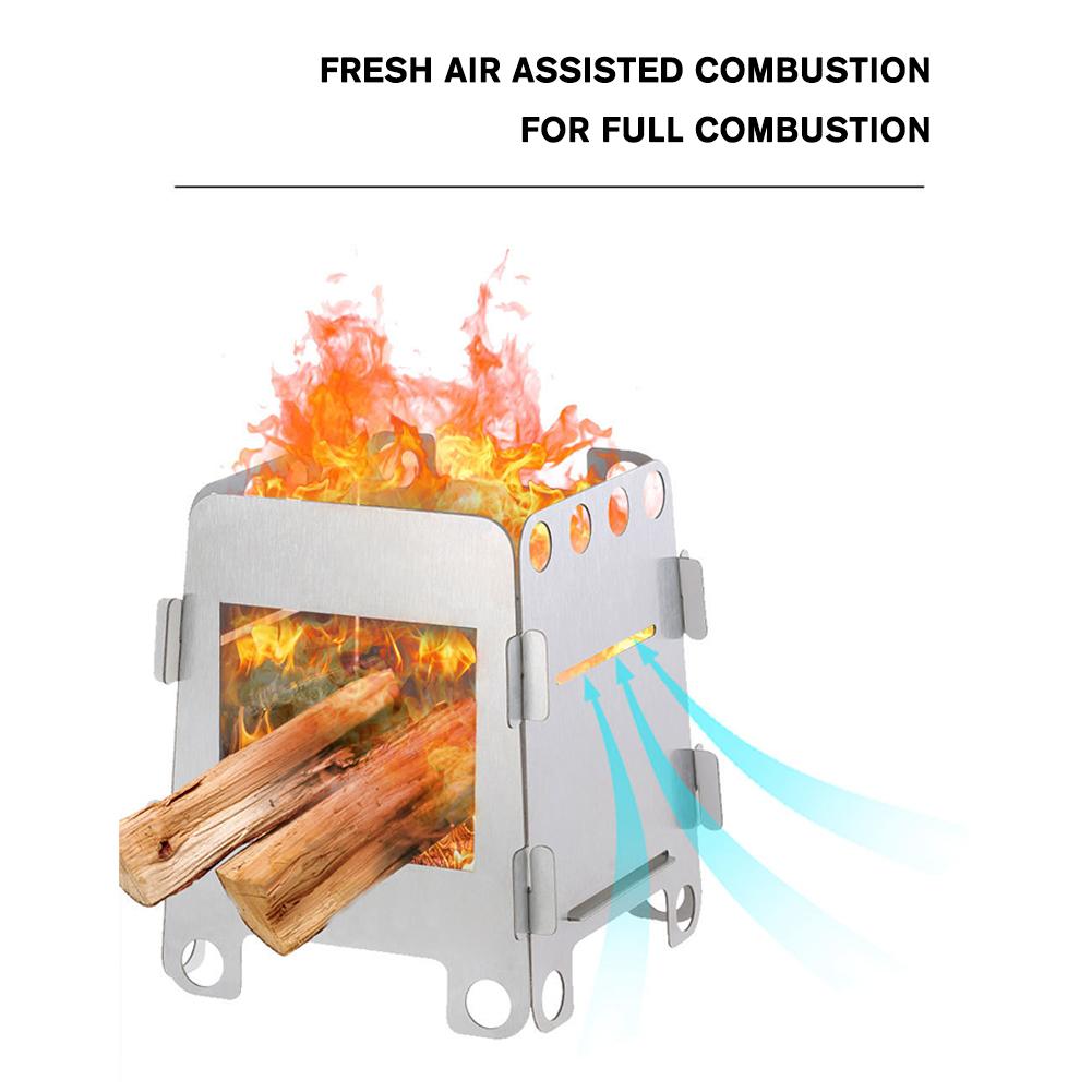 Folding Camping Wood Stove Por - Camping Cooking Heater 리뷰 및 가격
