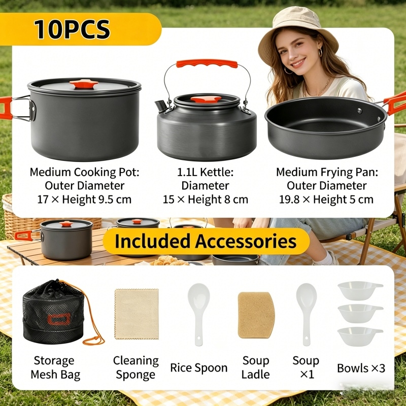 Home Household Camping Cookwar - Camping Cooking Utensil Set 리뷰 및 가격