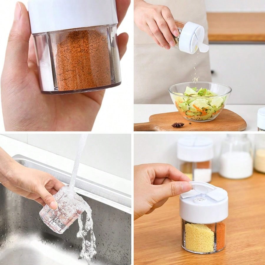 4-Grid Spice Jars, Salt Pepper - Camping Cooking Pack 리뷰 및 가격