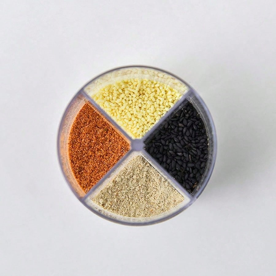 4-Grid Spice Jars, Salt Pepper - Camping Cooking Pack 리뷰 및 가격
