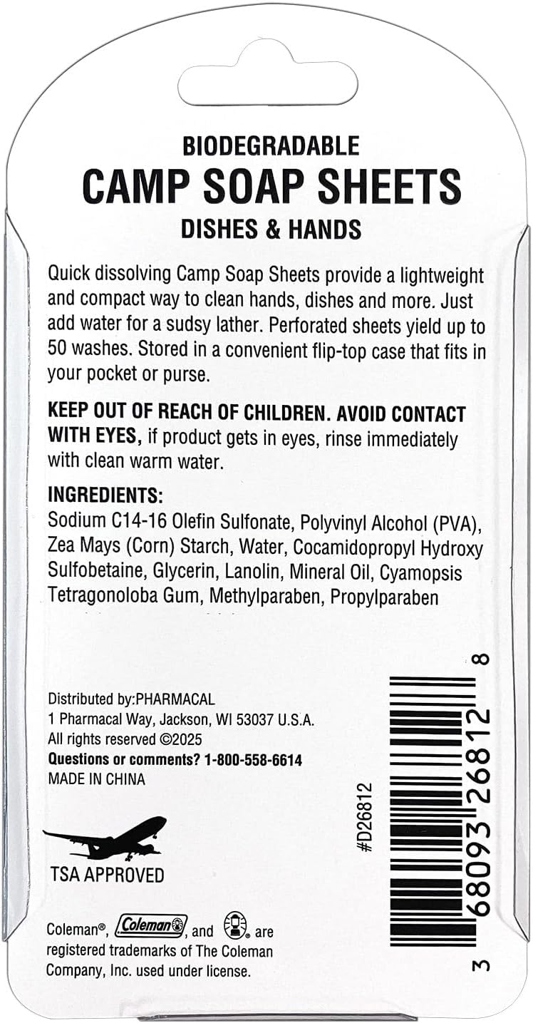 Camp Soap Sheets for Camping – - Biodegradable Soap Camp 리뷰 및 가격