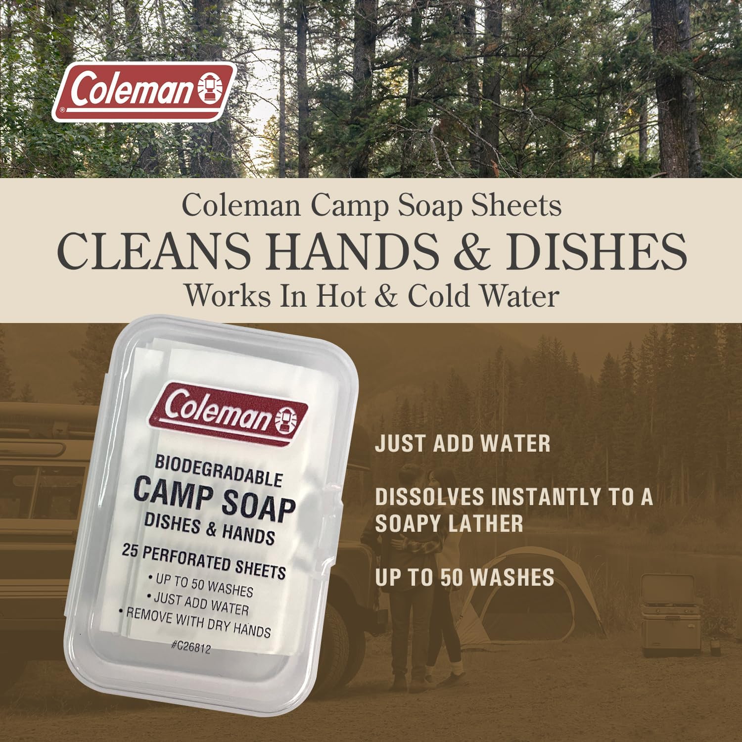 Camp Soap Sheets for Camping – - Biodegradable Soap Camp 리뷰 및 가격