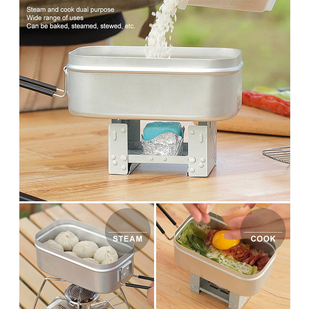 Foldable Bento Box Handle, Lun - Camping Cooking Set Large 리뷰 및 가격