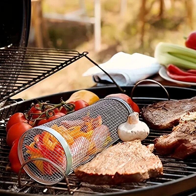 Stainless Steel Portable Barbe - Camping Cooking Basket 리뷰 및 가격