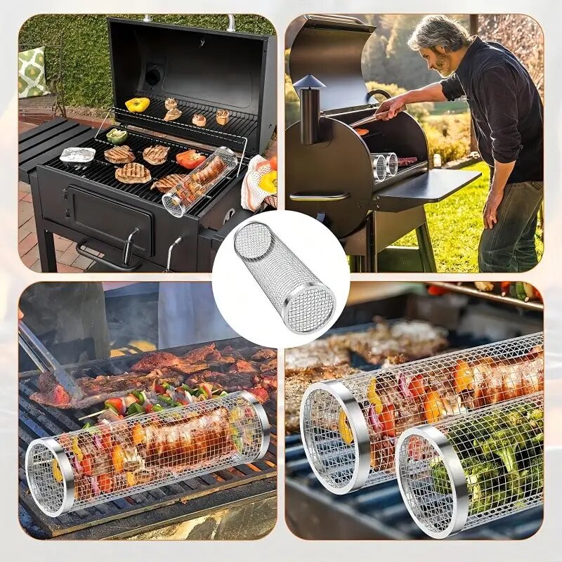 Stainless Steel Portable Barbe - Camping Cooking Basket 리뷰 및 가격