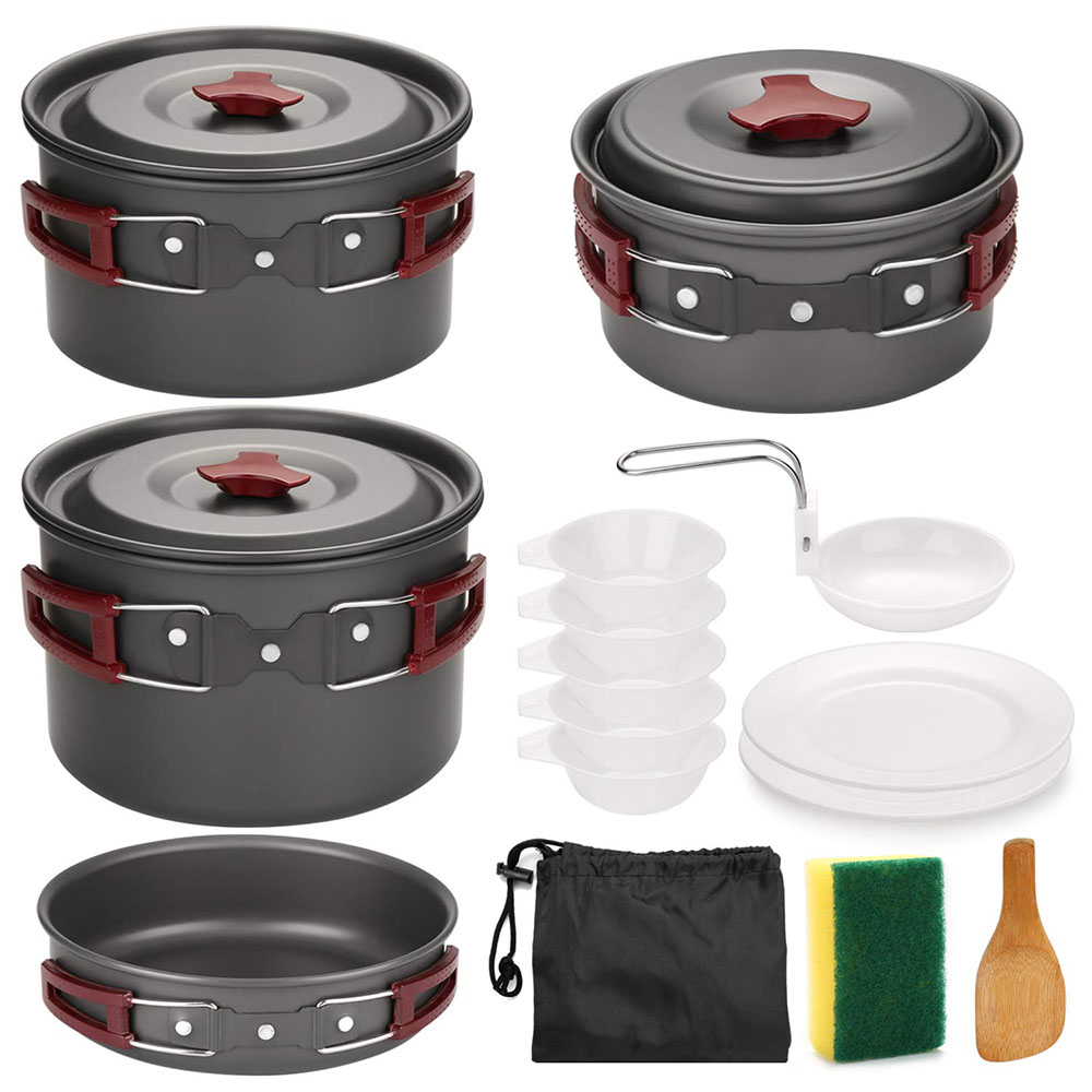 Outdoor Camping Cookware Kit N - Camping Cooking Basket 리뷰 및 가격