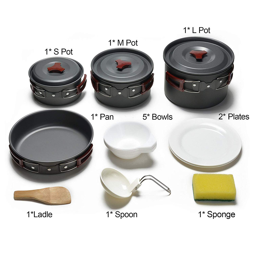 Outdoor Camping Cookware Kit N - Camping Cooking Basket 리뷰 및 가격