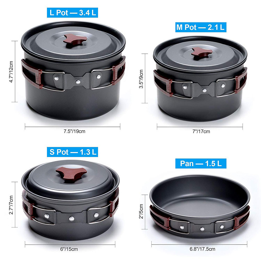 Outdoor Camping Cookware Kit N - Camping Cooking Basket 리뷰 및 가격