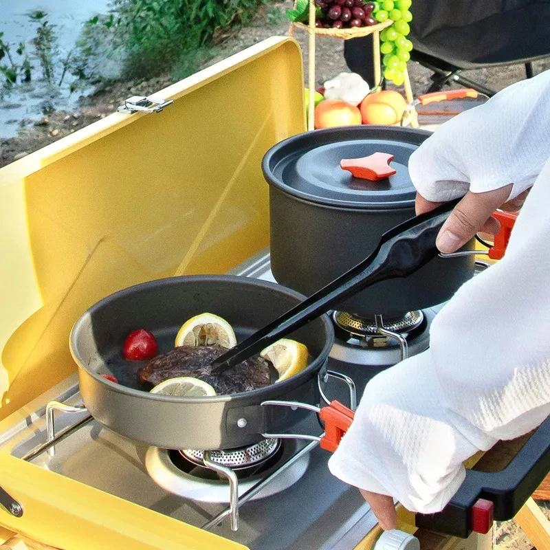 Camping Cookware Set Outdoor P - Camping Cooking Set Large 리뷰 및 가격