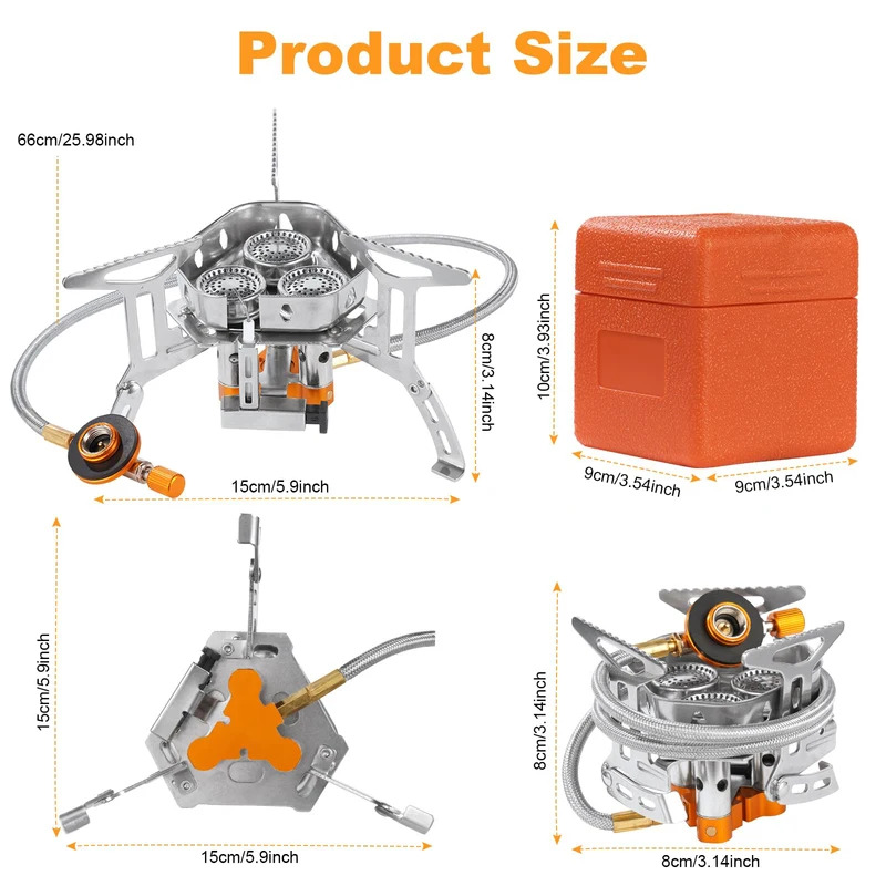 5800W High-Power Camping Gas S - Camping Cooking Heater 리뷰 및 가격
